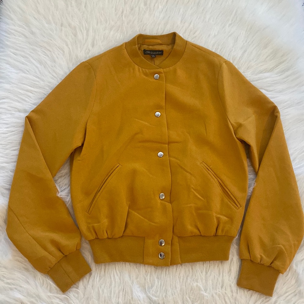 Mustard bomber jacket